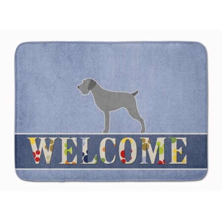 Carolines Treasures German Wirehaired Pointer Welcome Machine Washable Memory Foam Mat BB5515RUG